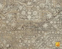 فرش وینتیج 735522 کرم طوسی - Image 8
