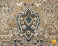 فرش وینتیج 75004 طوسی آبی