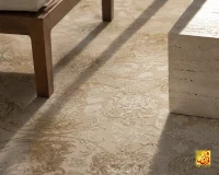 فرش کلاسیک 9998 کرم طلایی - Image 4