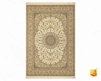 فرش کلاسیک کد 002_ رنگ 1101 کرم بژ