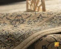 فرش کلاسیک کد 002_ رنگ 1101 کرم بژ