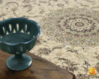 فرش کلاسیک کد 051_ رنگ 1101 کرم بژ