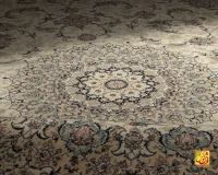 فرش کلاسیک کد 051_ رنگ 1101 کرم بژ