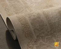 فرش وینتیج ۹۹۹9 کرم نسکافه ای - Image 6