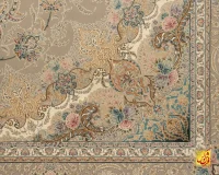 فرش کلاسیک کد 041_ رنگ 2033 نقره‌ای - Image 6