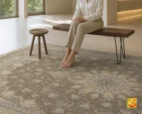 فرش کلاسیک کد 041_ رنگ 2073 قهوه‌ای