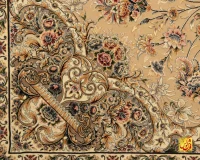 فرش کلاسیک کد 051_ رنگ 3012 کرم