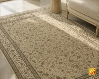 فرش کلاسیک کد 052_ رنگ 3020 خاکی