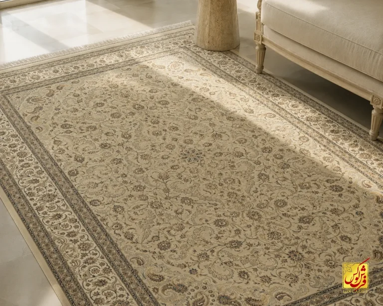 فرش کلاسیک کد 052_ رنگ 3020 خاکی