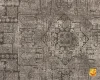 فرش وینتیج N9 طوسی حاشیه مشکی - تصویر 8