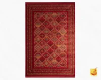 فرش وینتیج 10704 روناسی قرمز - تصویر 2