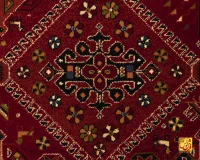 فرش وینتیج 10704 روناسی قرمز - تصویر 8