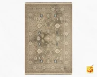 فرش وینتیج 75006 طوسی سفید - Image 2