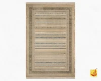 فرش وینتیج 75008 طوسی سبز - Image 2