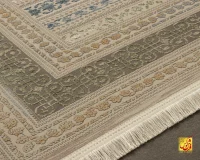 فرش وینتیج 75008 طوسی سبز - Image 6