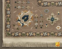 فرش کلاسیک 75012 کرم طوسی - Image 6