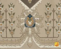 فرش کلاسیک 75012 کرم طوسی - Image 4