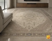فرش کلاسیک 75020 کرم