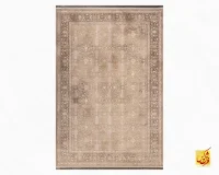 فرش وینتیج 762022 کرم نسکافه ای - تصویر 2