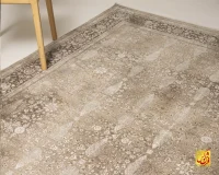 فرش وینتیج 762022 کرم نسکافه ای