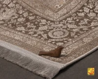 فرش وینتیج 762022 کرم نسکافه ای - تصویر 4