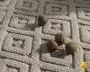 فرش مینیمال 8018 سفید کرم - تصویر 3