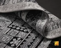 فرش وینتیج N10 طوسی مشکی - تصویر 6