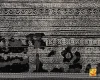 فرش وینتیج N7 طوسی مشکی - Image 9