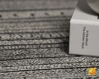 فرش وینتیج N8 طوسی مشکی - تصویر 5