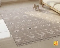 فرش مینیمال 7703 نسکافه ای