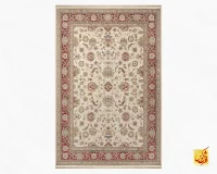 فرش وینتیج 224 کرم لاکی - Image 2