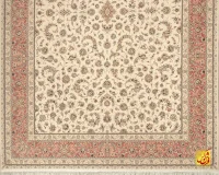 فرش کلاسیک 7502 کرم حاشیه گلبهی - Image 3