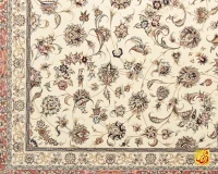 فرش کلاسیک 7502 کرم حاشیه گلبهی - Image 8