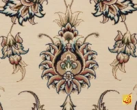 فرش کلاسیک 7502 کرم حاشیه شرابی - Image 6