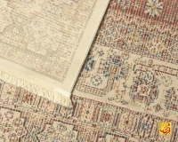 فرش وینتیج 8315LC گلبهی حاشیه کرم - Image 6