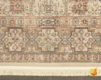 فرش وینتیج 8315LC گلبهی حاشیه کرم - Image 10