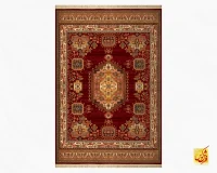 فرش وینتیج کد 120_ رنگ 2550 قرمز - Image 2