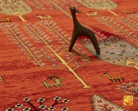 فرش وینتیج کد 184_ رنگ 2549 آجری - تصویر 4