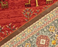 فرش وینتیج کد 184_ رنگ 2549 آجری - تصویر 9