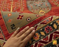 فرش وینتیج کد 184_ رنگ 2549 آجری - تصویر 8