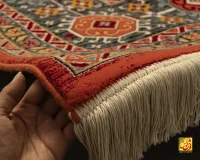 فرش وینتیج کد 184_ رنگ 2549 آجری - تصویر 7