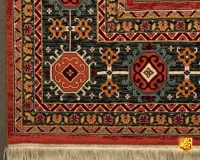فرش وینتیج کد 184_ رنگ 2549 آجری - تصویر 11