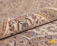 فرش کلاسیک 7535 کرم - تصویر 8