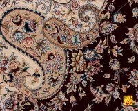 فرش کلاسیک 7535 شرابی - تصویر 6