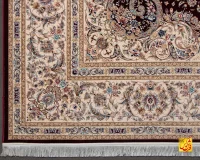 فرش کلاسیک 7535 شرابی - تصویر 9