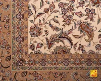فرش کلاسیک 7542 کرم حاشیه بژ - تصویر 10