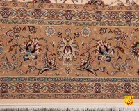 فرش کلاسیک 7542 کرم حاشیه بژ - تصویر 11