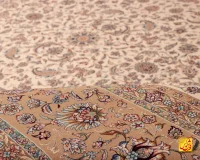 فرش کلاسیک 7542 کرم حاشیه بژ - تصویر 5