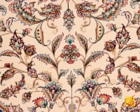 فرش کلاسیک 7542 کرم حاشیه بژ - تصویر 9