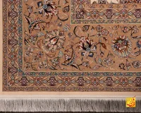 فرش کلاسیک 7542 کرم حاشیه بژ - تصویر 12